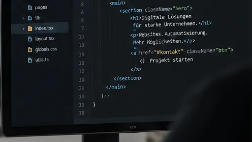 Technische Umsetzung einer Business-Website