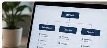Visualisierte Seitenstruktur einer Website